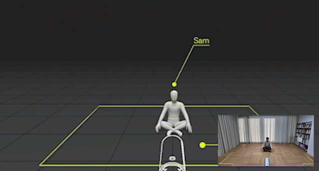 MOVIN Motion capture struggling with lying down or rolling motions due to limited visibility