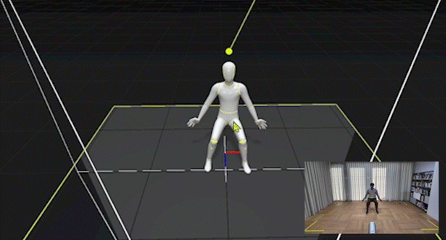 Example of seated motion tracking including leg movement captured by MOVIN TRACIN